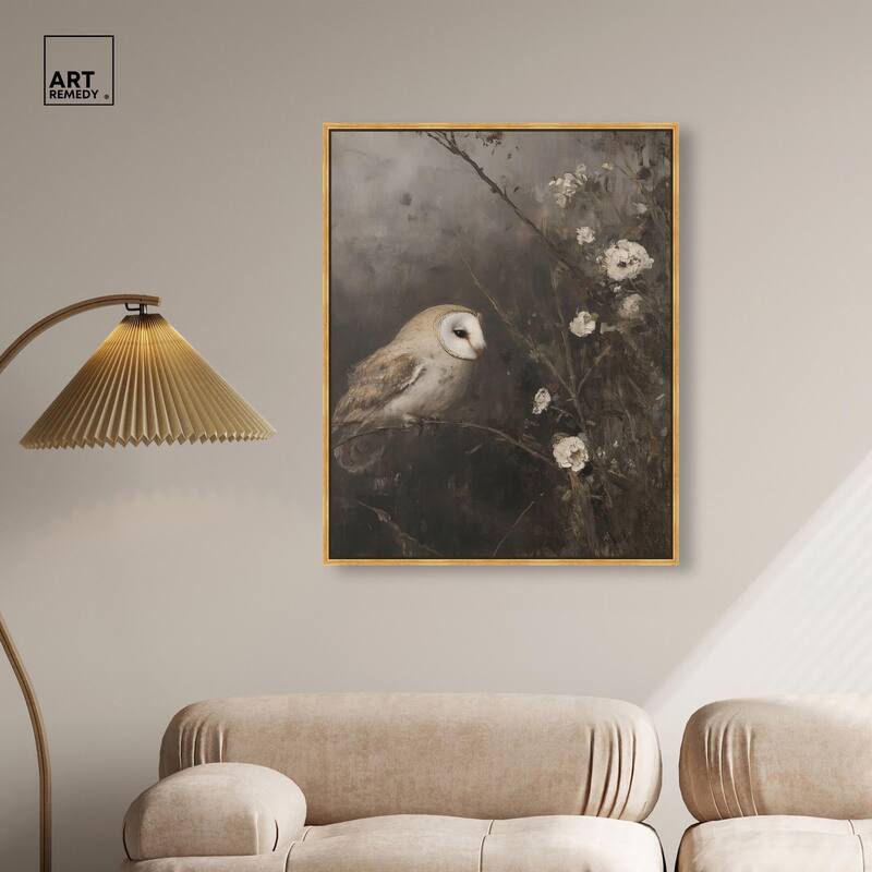 Owl in the Shadows I Canvas by Art Remedy
