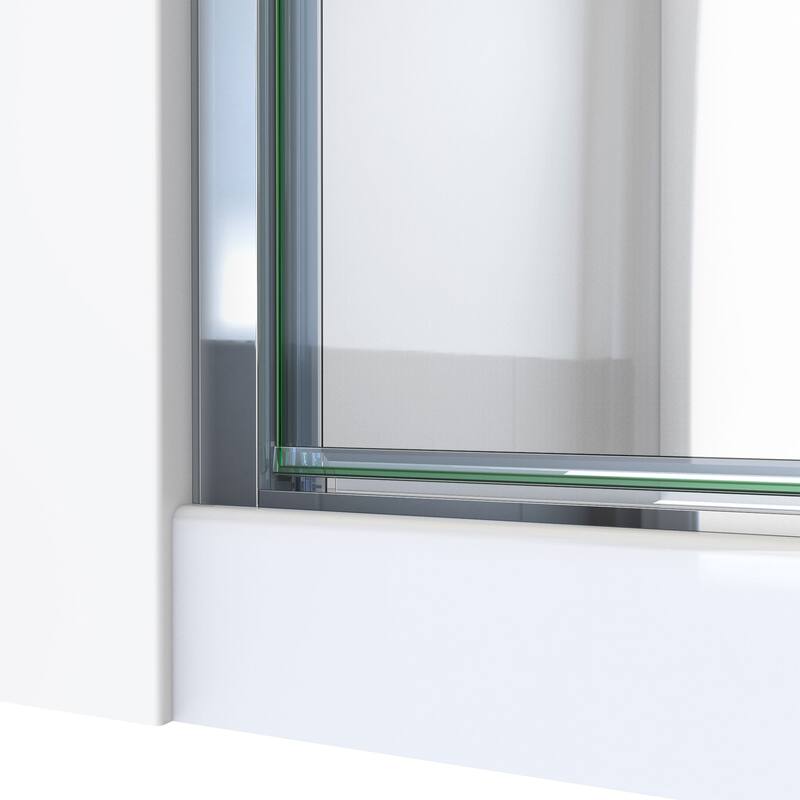DreamLine Alliance Swing 24 in. W x 72 5/8 in. H Semi-Frameless Swing Shower Door in Chrome and Clear Glass