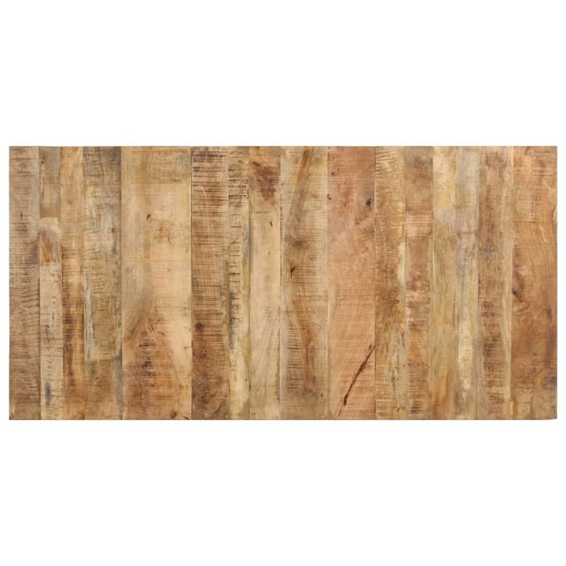 vidaXL Dining Table 63"x31.5"x29.9" Rough Mango Wood