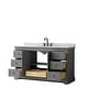 preview thumbnail 13 of 22, Avery 60-inch Single Vanity, Marble Top, Oval Sink, No Mirror