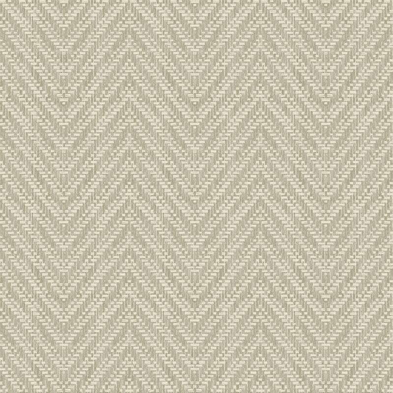 Chevron Istres Ogee Tile 33' L X 21" W Wallpaper Roll - Silver