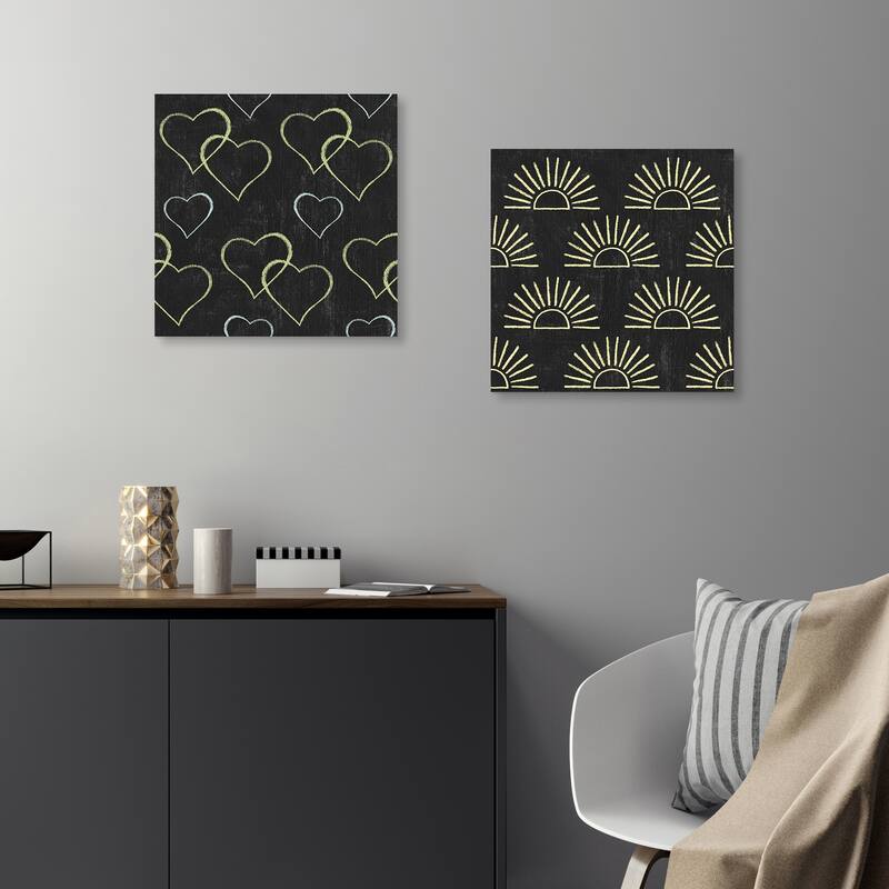 Winsome Words Pattern III & IV by Moira Hershey Canvas Art Prints