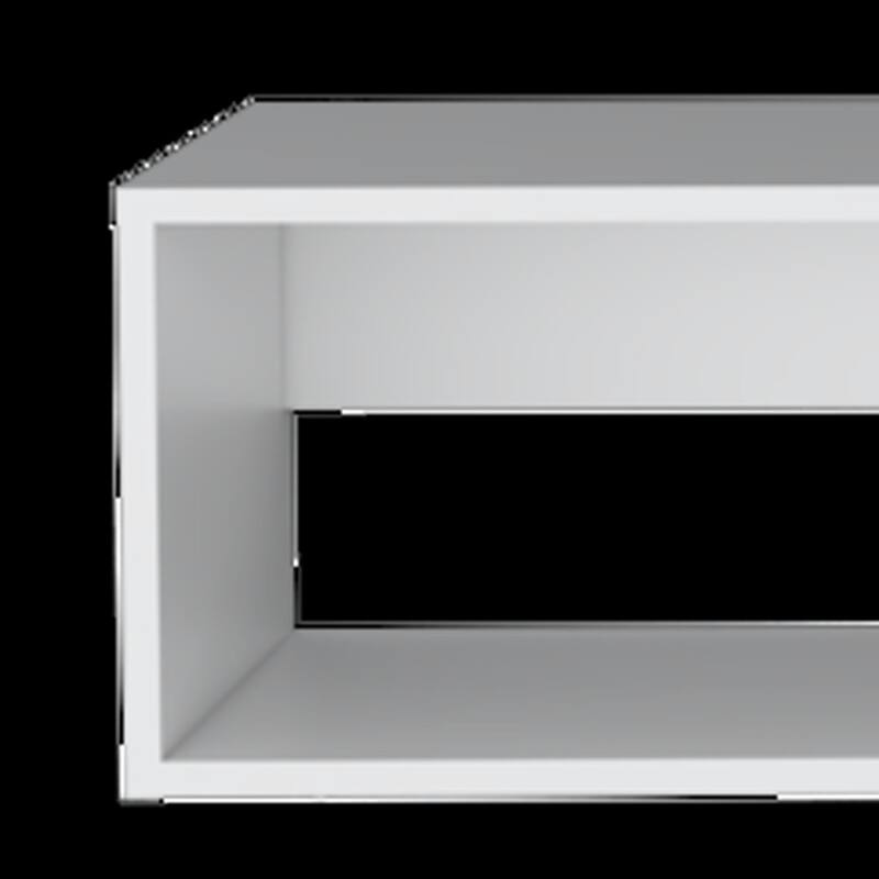 Modern TV Console Wall Mounted 59" Floating Media Stand with Shelves and Cable Management - 10.4”H x 59.1”W x 12.6”D