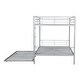 preview thumbnail 9 of 8, Full Over Full Metal Bunk Bed with Trundle, No Box Spring Need