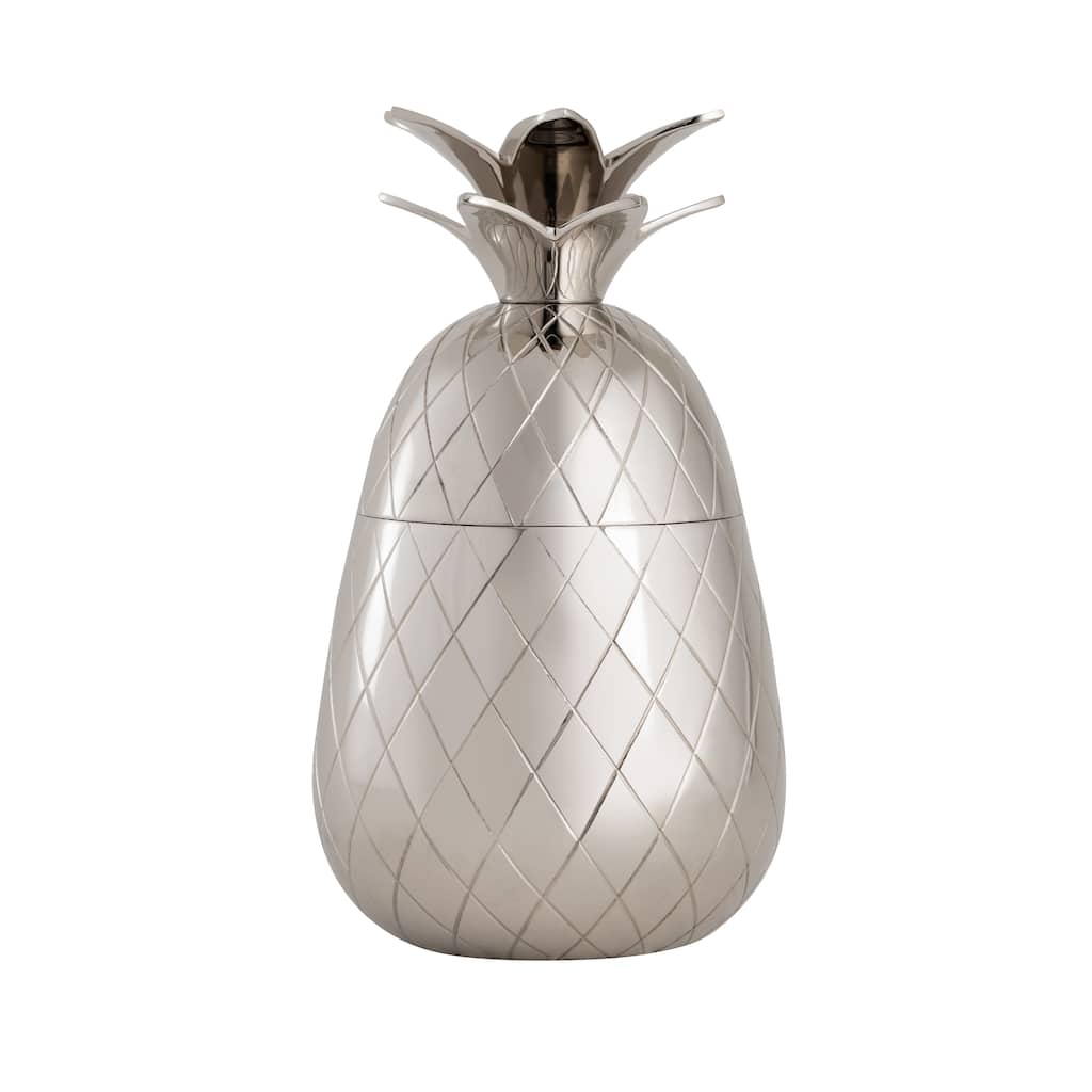 Atlas Little Island Pineapple Silver Storage Box - 10 inch W