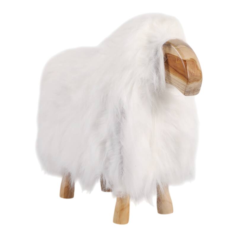 Fabric Wood Figurine with Casual Style and Decorative Wooden Accent