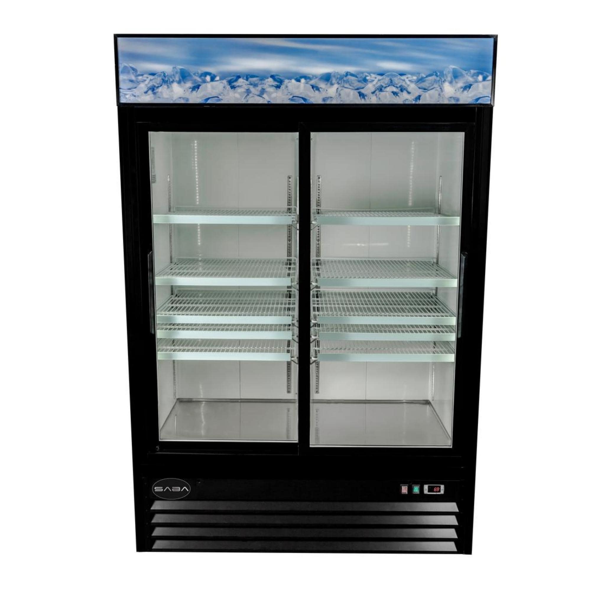 SABA - Two Glass Door Commercial Merchandiser Freezer - On Sale - Bed Bath  & Beyond - 33706338
