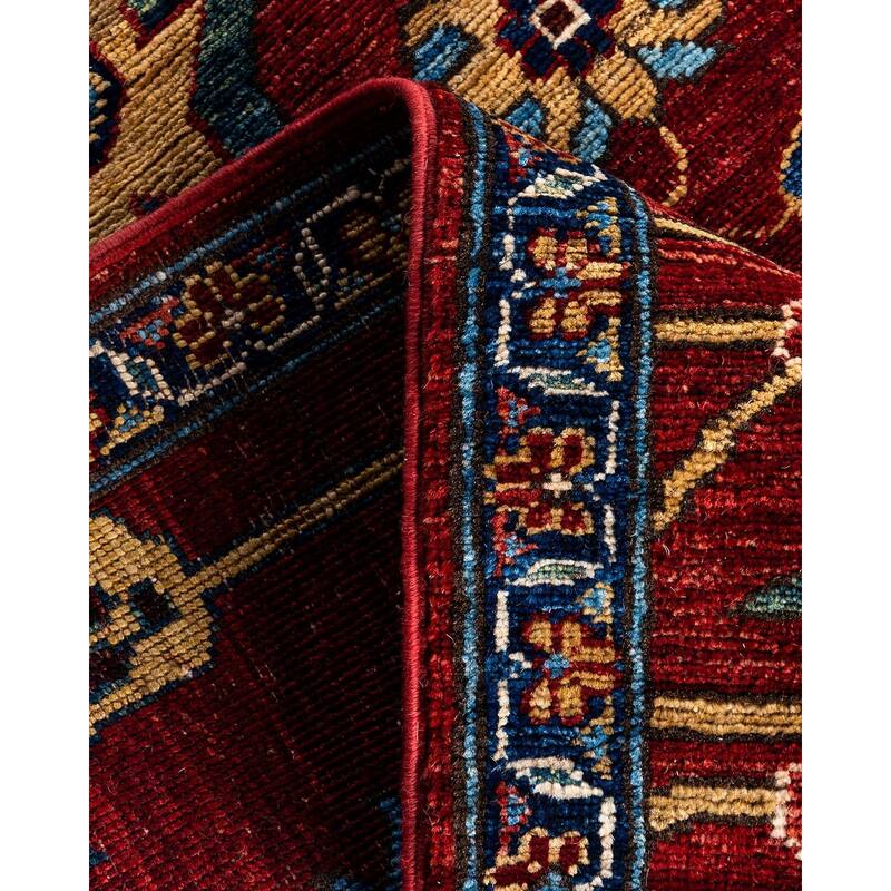 Serapi One-of-a-Kind Hand-Knotted Runner Rug - Red, 2' 8" x 9' 9" - 2' 8" x 9' 9"