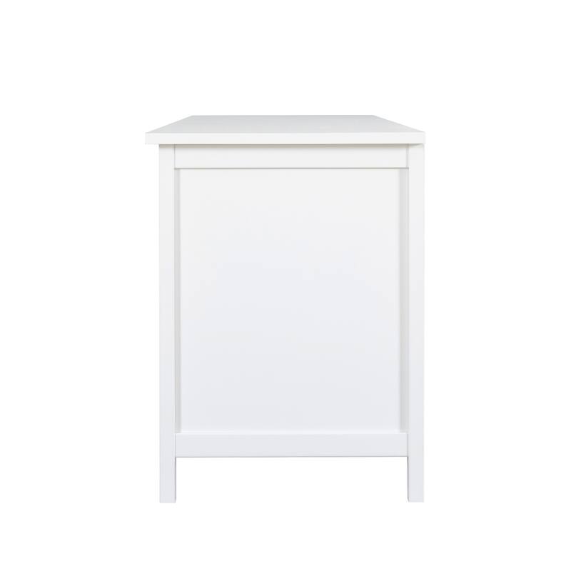 71" Entertainment Center Tv Stand with Solid Wood Frame, Glass Door