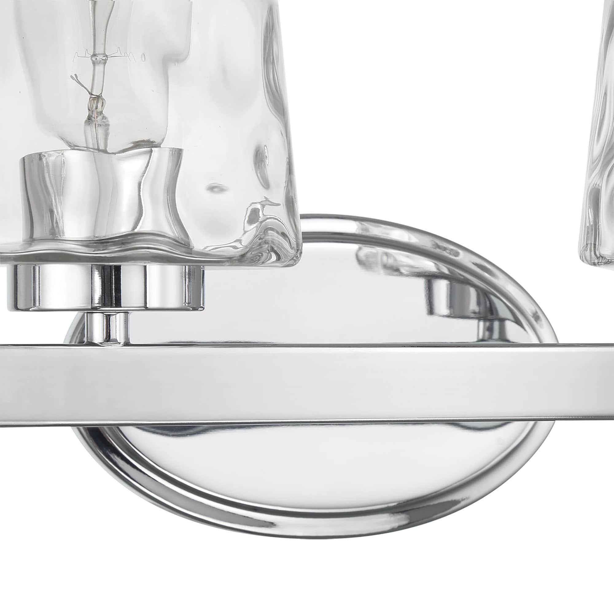 Art glass bathroom vanity light top