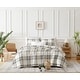preview thumbnail 1 of 1, Vilano Choice Ultra-Soft Plaid 3-piece Quilt and Sham Set Tofu - Full - Queen