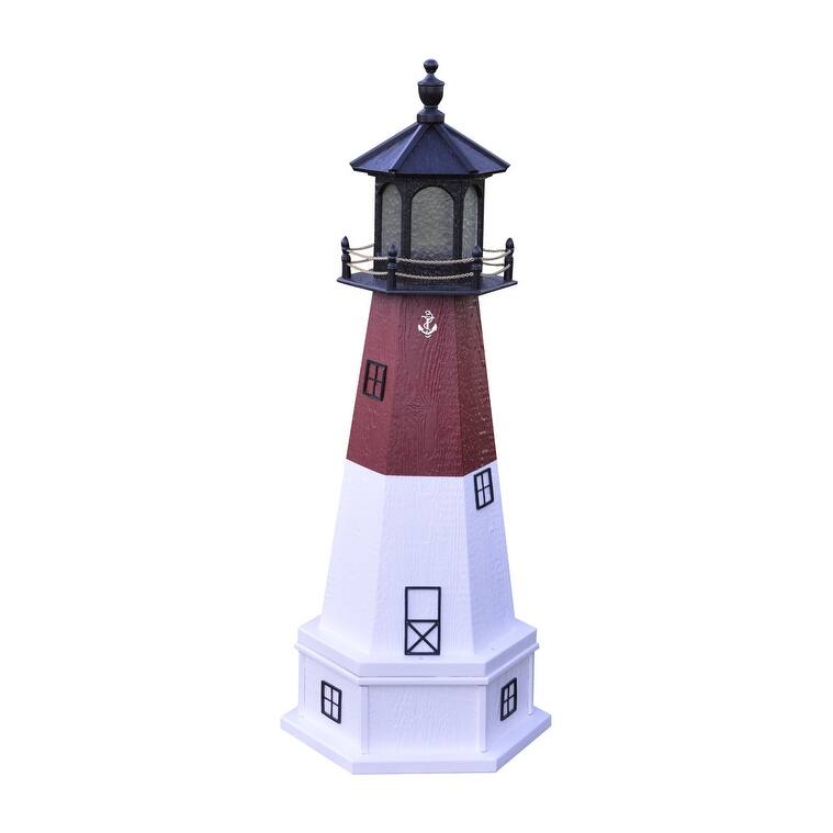 Replica Lighthouse with Base - 5' - Barnegat, New Jersey