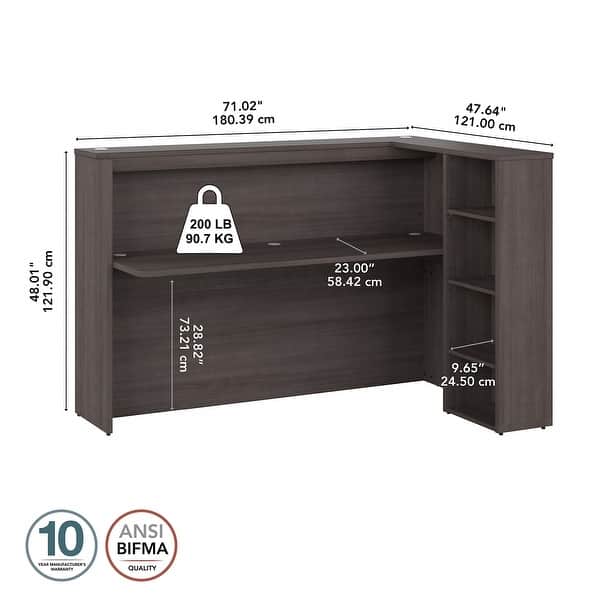 dimension image slide 0 of 4, Studio C Corner Bar Cabinet by Bush Business Furniture