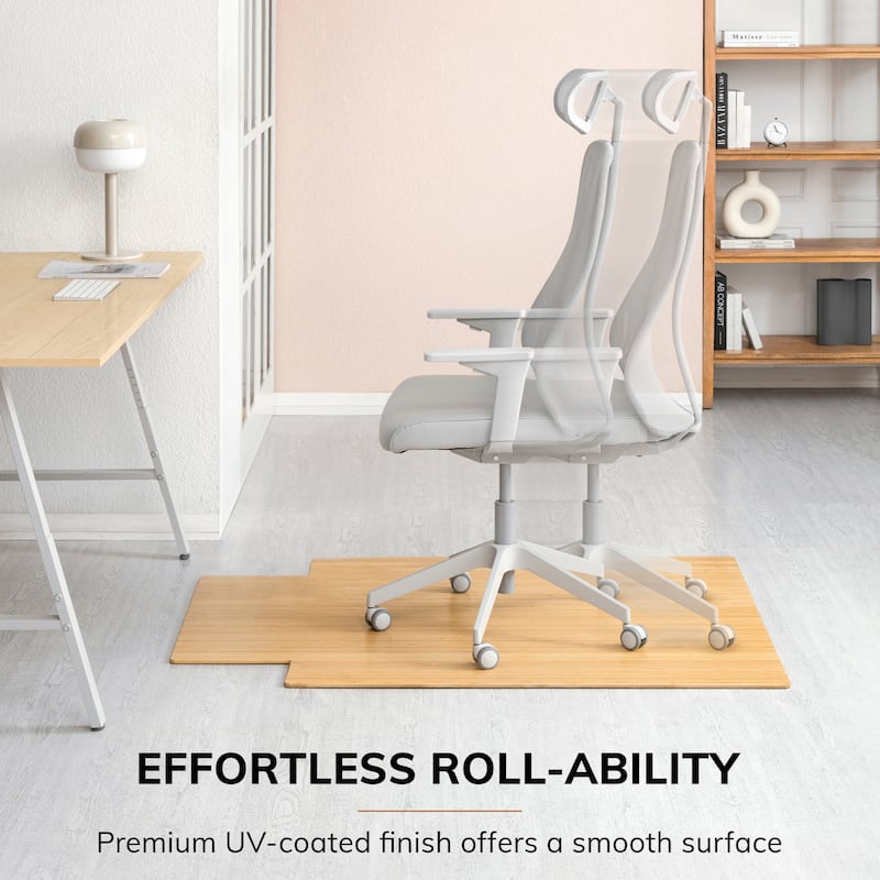 Eco Bamboo Standard Natural Chair Mat (36' x 48')