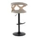 preview thumbnail 75 of 141, Carson Carrington Viby Adjustable Bar Stool with Rounded T Footrest (Set of 2)