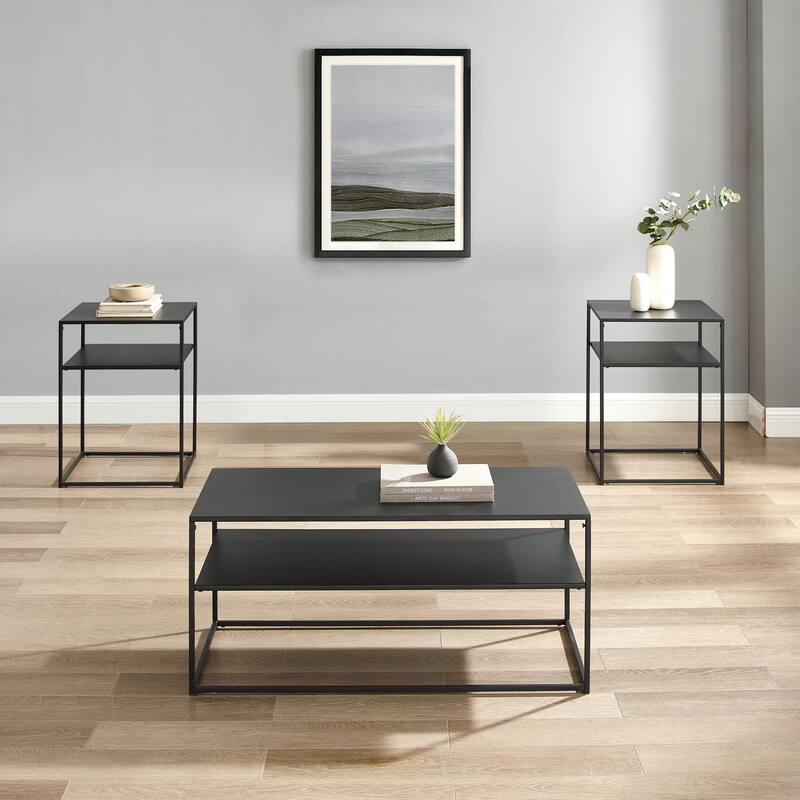 Crosley Braxton 3Pc Coffee Table Set