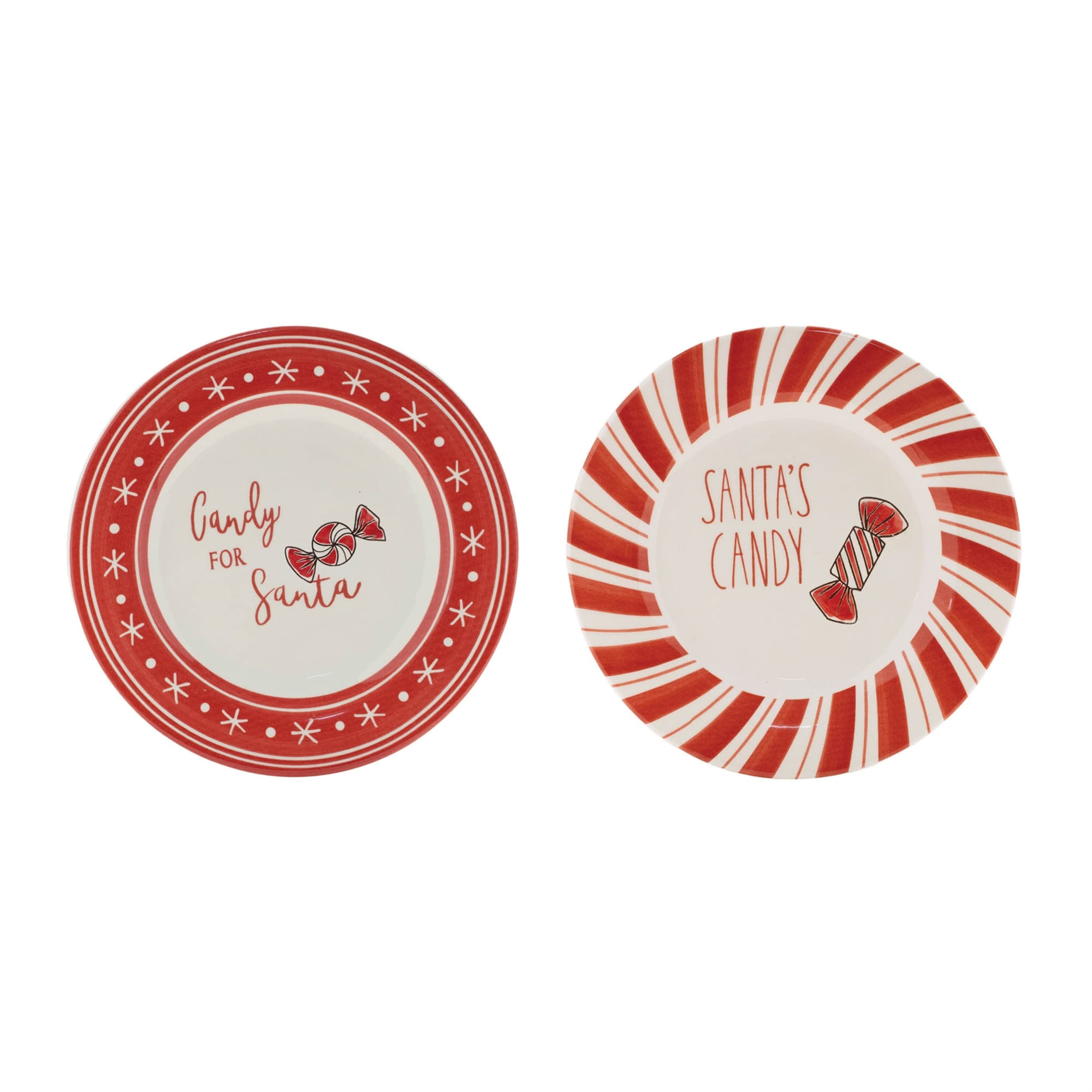 Ceramic Santa Candy Plate (Set of 4)