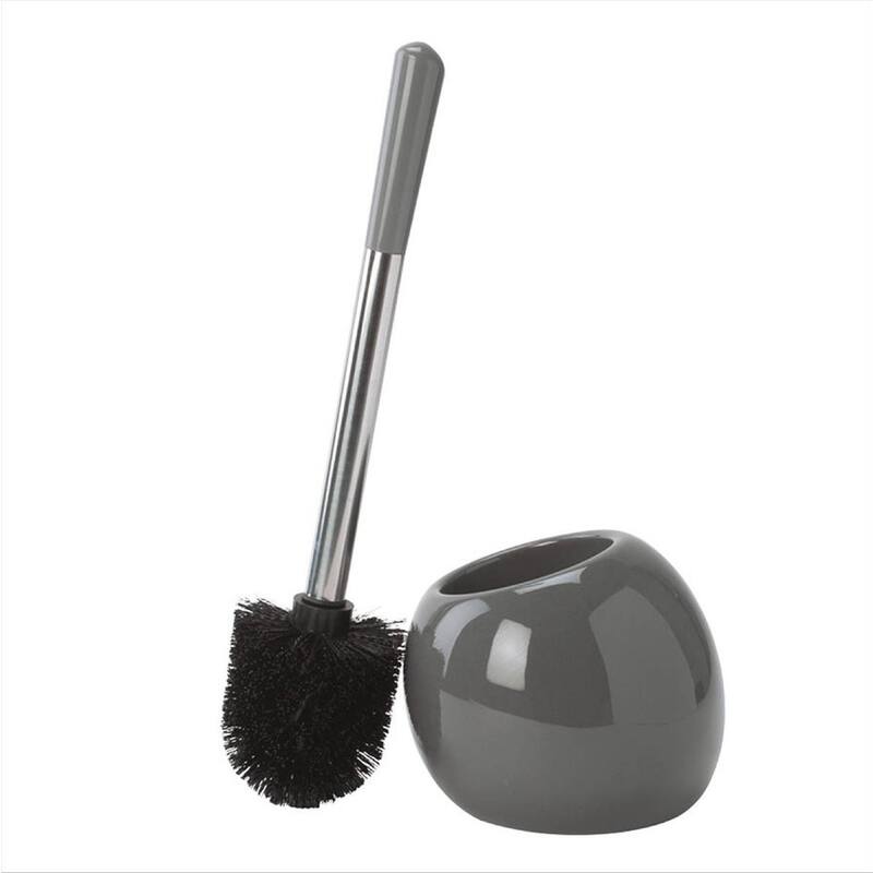 Bath Bliss 2 Pack Ceramic Dome Toilet Brush & Holder - Set