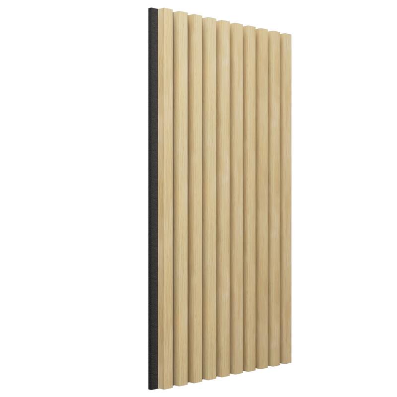 AcoustixPro Noise Cancelling Traditional Small Slat Wall Panel (2 Pack)