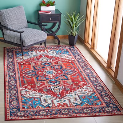 SAFAVIEH, Tucson Machine Washable Slip Resistant Vena Oriental Medallion