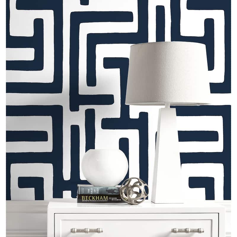 NextWall Graphic Maze Peel and Stick Wallpaper