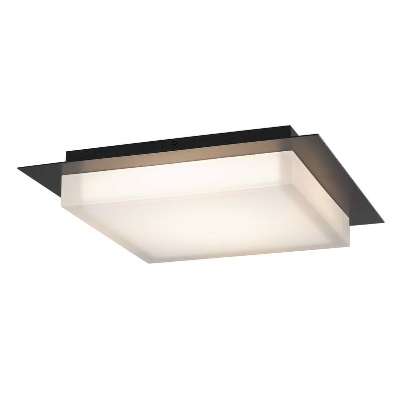 14 inch Black Integrated LED Flush Mount - Black