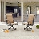 preview thumbnail 2 of 21, PATIO FESTIVAL Outdoor Swivel Metal Dining Chair (2-Pack)