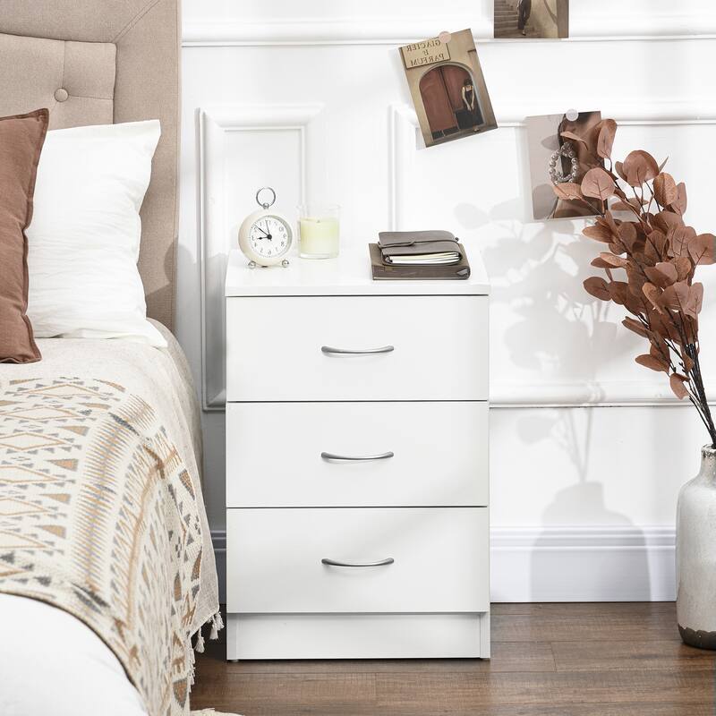 Nightstand With 3 Drawers And Storage Stand