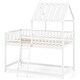 preview thumbnail 2 of 18, Costway Twin Over Twin House Bunk Bed with Roof, Ladder & Full-length
