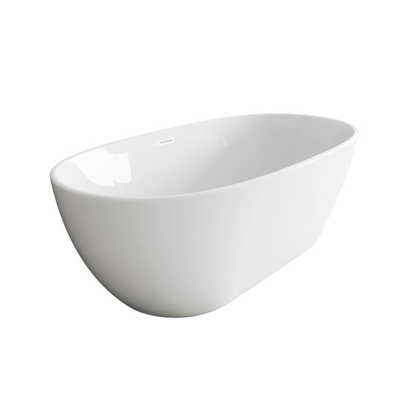 Adler Soaking Bathtub in Glossy White