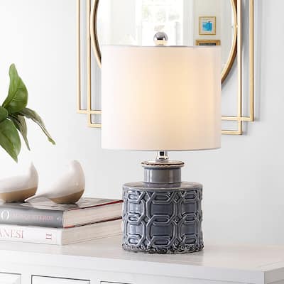 SAFAVIEH Lighting Dasena 17-inch Ceramic Table Lamp - 10" x 10" x 17" - 10Wx10Dx17H