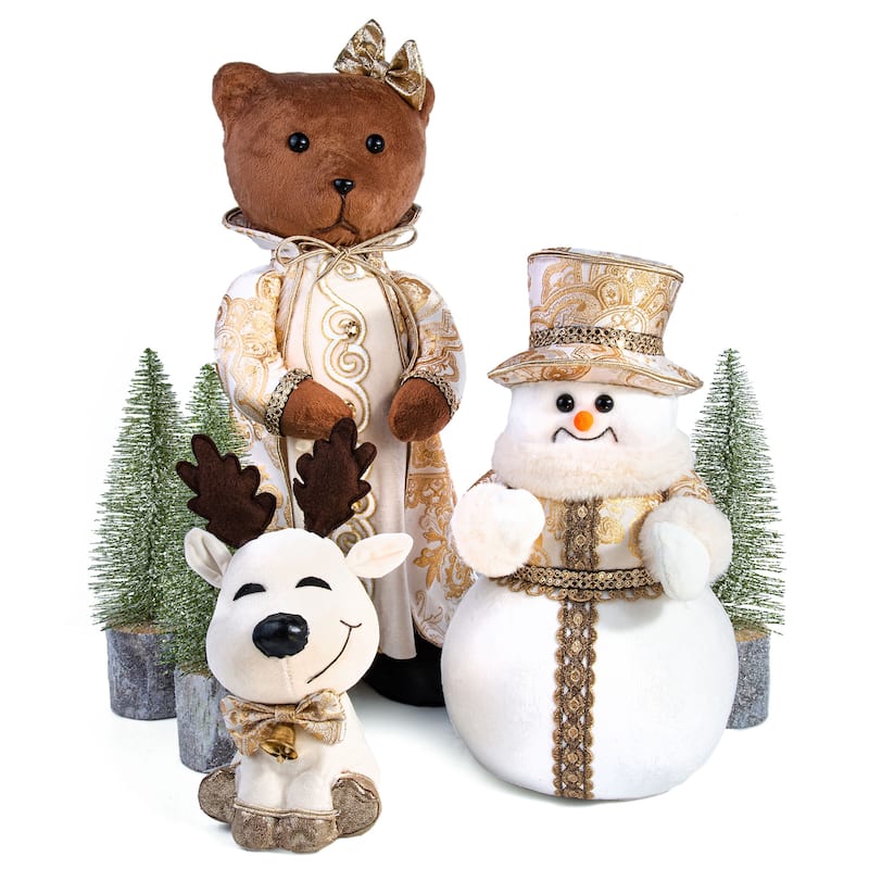 Bear Christmas Decoration - 9.1 x 8.3 x 21.6"