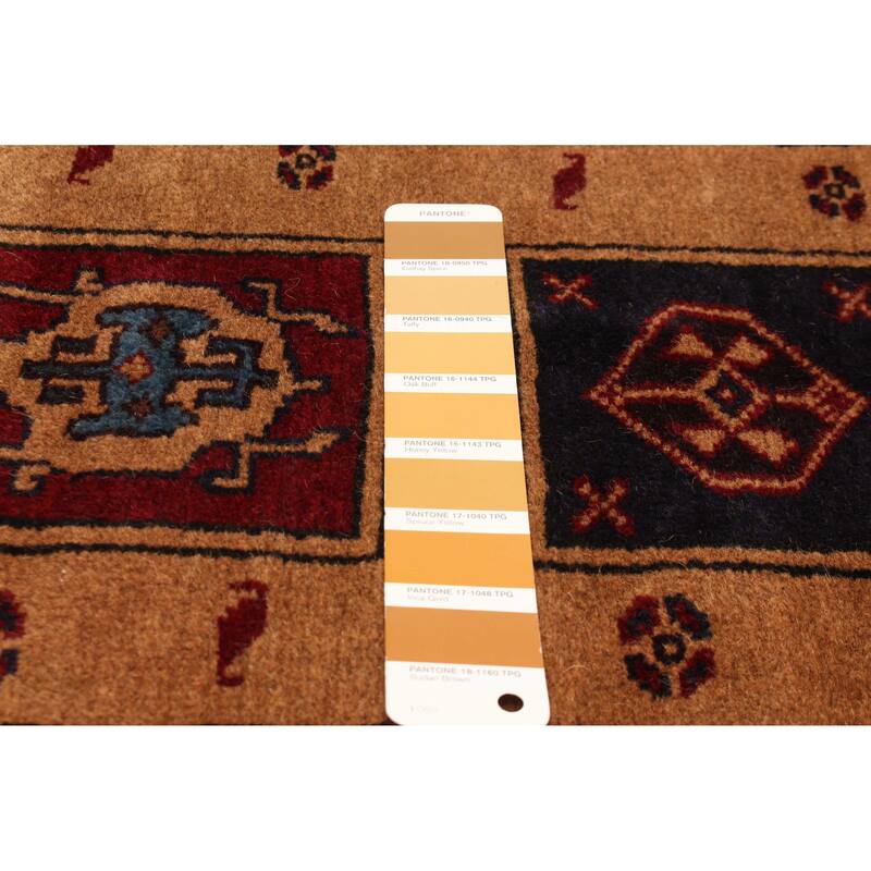 ECARPETGALLERY Hand-knotted Teimani Tan Wool Rug - 6'7 x 9'2