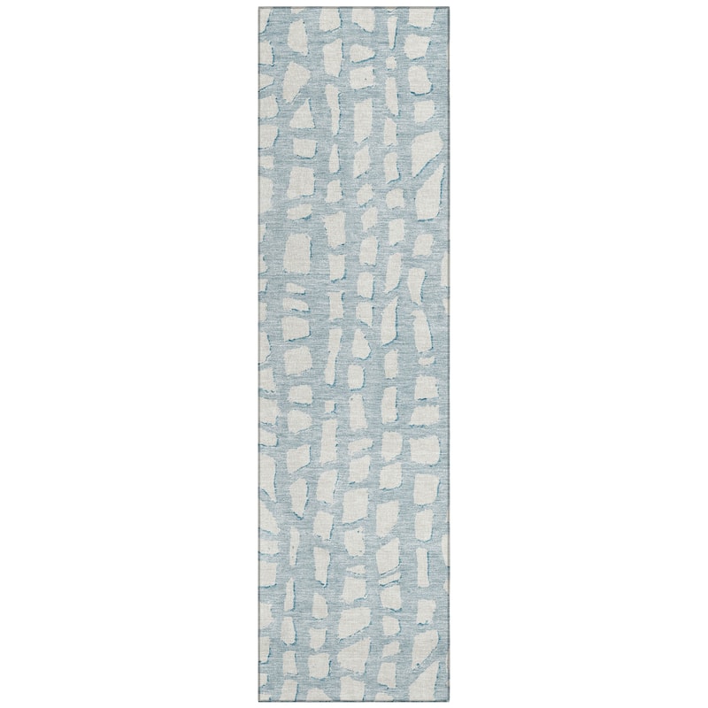 Machine Washable Indoor/ Outdoor Chantille Modern Abstract Rug