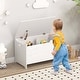 preview thumbnail 15 of 19, Costway Kids Toy Box withSafety Hinge Wood Storage Chest Flip-Top - See Details