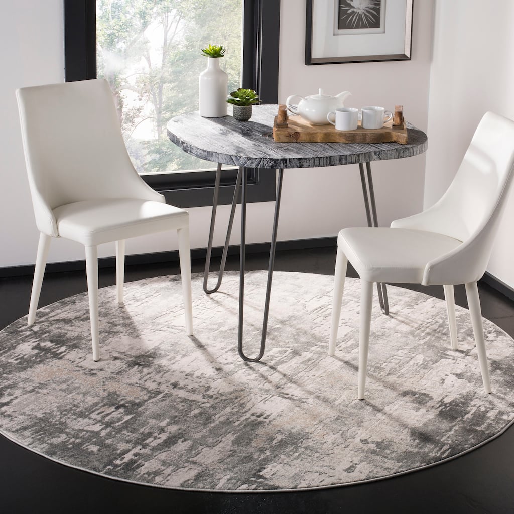 SAFAVIEH Vogue Lida Modern & Contemporary Abstract Beige/Charcoal Rug
