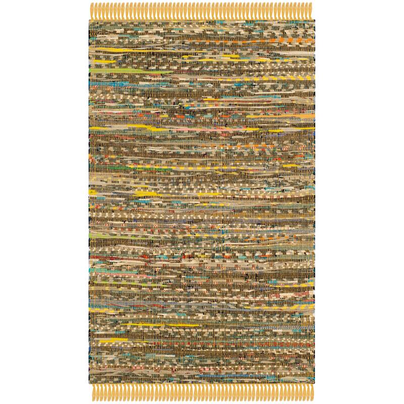SAFAVIEH Handmade Rag Rug Vistiana Flatweave Cotton Rug - 2'6" x 4' - Yellow/Multi