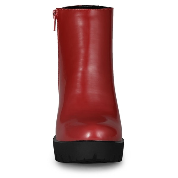 chunky platform ankle boots