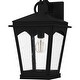 preview thumbnail 1 of 3, Earth Black Outdoor Wall Lantern from the Huck Collection Earth Black