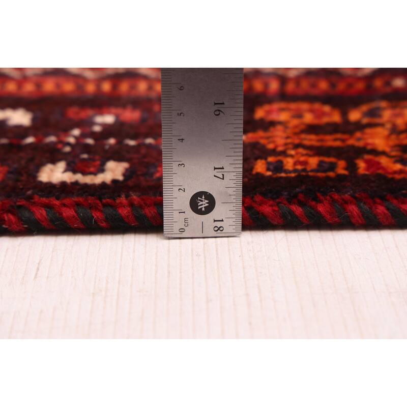 ECARPETGALLERY Hand-knotted Melis Vintage Red Wool Rug - 6'9 x 10'4