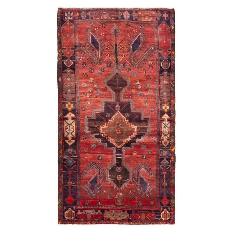 ECARPETGALLERY Hand-knotted Konya Anatolian Red Wool Rug - 4'10 x 8'10