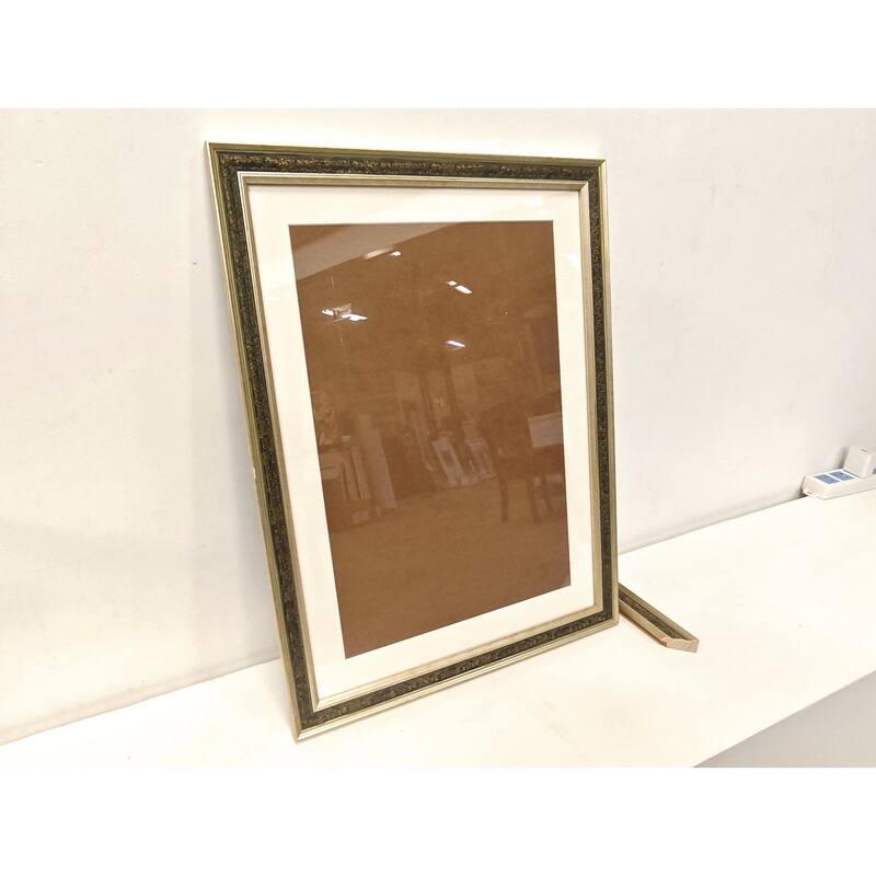 Solid Wood Picture Frame - Replaceable Canvas Art Frame with Organic Glass, Elegant Framed Wall Decor for Living Room