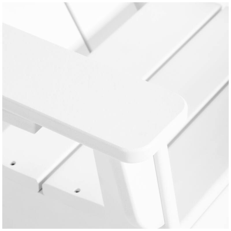 Shoreside Kids Outdoor Poly Adirondack Rocking Chair with Cup Holder (Set of 2)