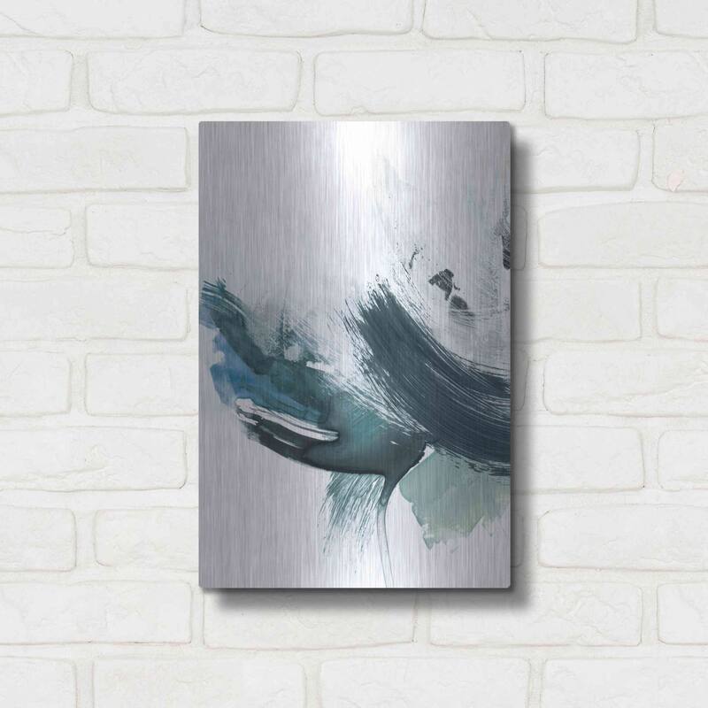 Luxe Metal Art 'Coastal Crush I' by Victoria Borges, Metal Wall Art