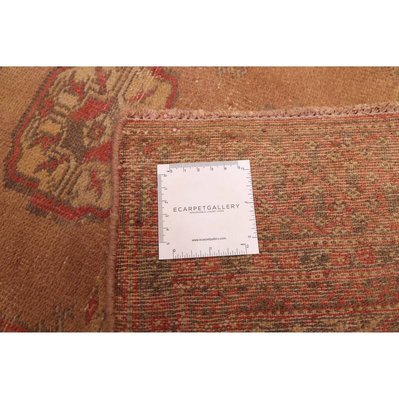 ECARPETGALLERY Hand-knotted Antalya Vintage Brown Wool Rug - 2'6 x 8'2