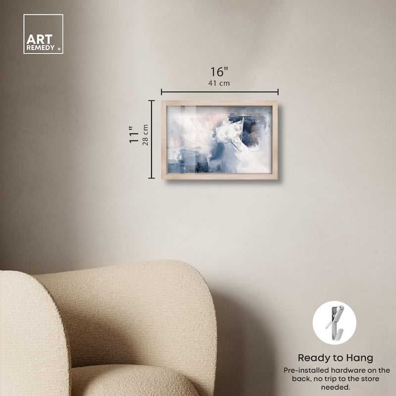 Blue Rapture II Shadowbox by Art Remedy