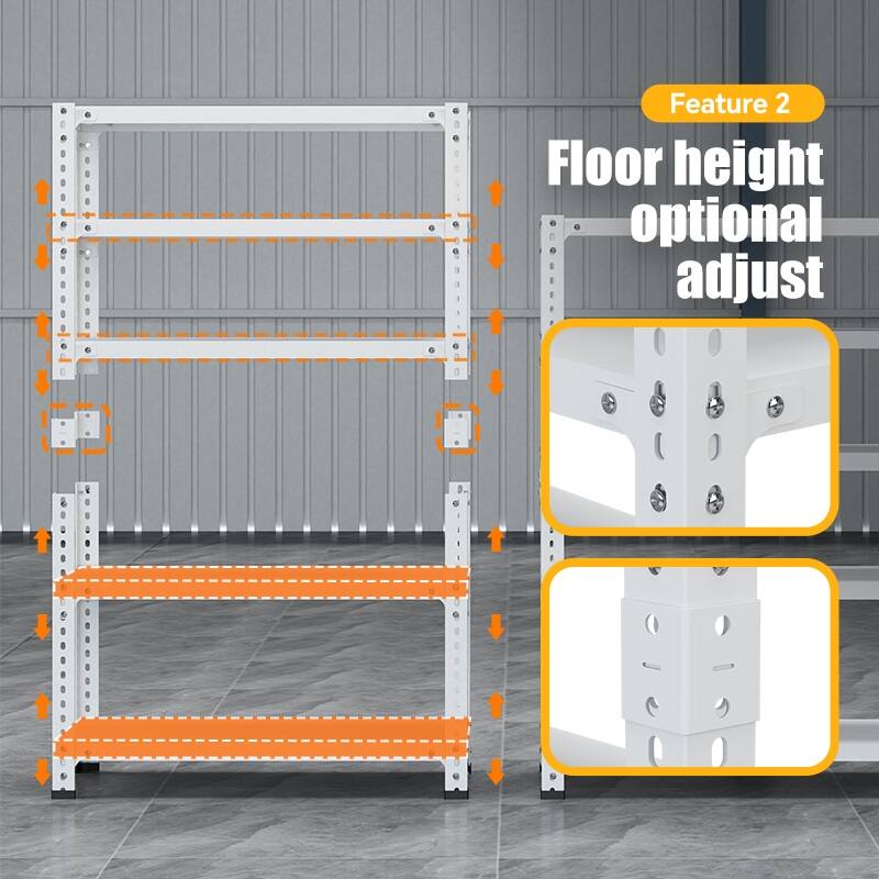 71 in. H 5-Tier Heavy-Duty Metal Kitchen Shelves with Adjustable Shelves