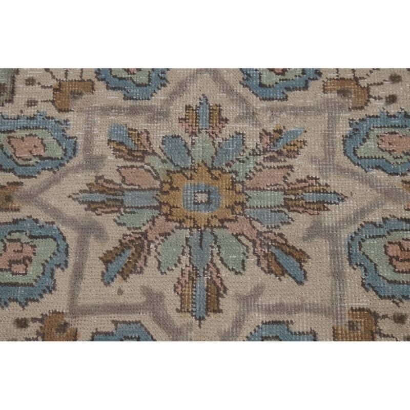 Medallion Tabriz Persian Area Rug Handmade Living Room Wool Carpet - 8'4"x 11'7"