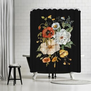 Americanflat 71" x 74" Shower Curtain, Wildflower Bouquet by Shealeen Louise