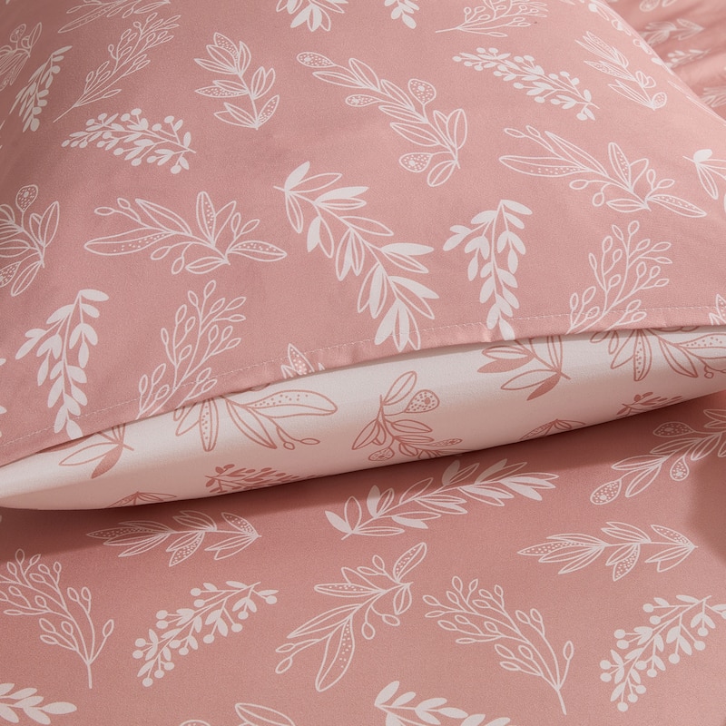 Empyrean 3PC Reversible Botanical Printed Comforter Bedding Set